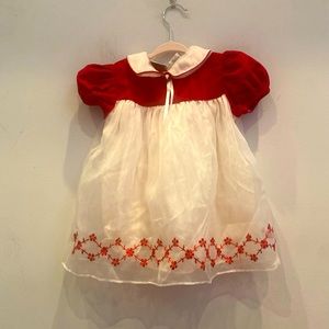 MARMALETTA vintage red velvet holiday dress